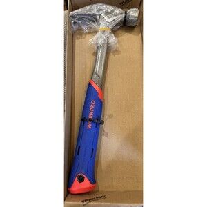 New Workpro 20 Ounce Air Cushion Blue/Red Hammer